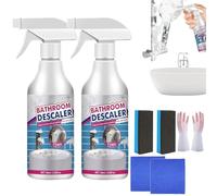 Lifesparking/Acssart/Stellaya Stubborn Stains Cleaner,Bathroom Descaler Foam Cleaner, 2025 Upgrade Multi-purpose Bathtub Cleaner for Toilet Glass Faucet (2Set)
