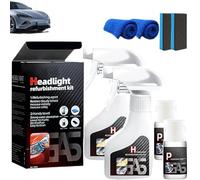 Lifesparking Headlight Restoration Spray, Headlight Restoration Spray, for Brighter, Clearer Headlights, Suitable for All Vehicles (2PCS)