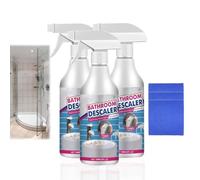 Lifesparking Stubborn Stains Cleaner, Bathroom Descaler Foam Spray, Bathtub Cleaner, Toilet Cleaning Foam, Limescale Remover Spray, Method Cleaning Products for Toilet/Glass/Sink Tub/Mirrors (3)