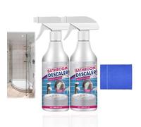 Lifesparking Stubborn Stains Cleaner, Bathroom Descaler Foam Spray, Bathtub Cleaner, Toilet Cleaning Foam, Limescale Remover Spray, Method Cleaning Products for Toilet/Glass/Sink Tub/Mirrors (2)