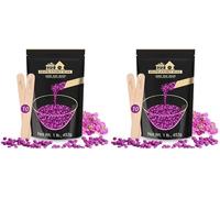 Lifestance Violet 450g Wax Beads, Coarse Hair Removal Formula, Hard Wax Beads for Brazilian Bikini - Legs - Underarm- Private Part, Waxing Beads with 10 Applicators for Wax Warmers (Pack of 2)
