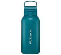 LifeStraw GO 2.0 Stainless Steel Filter Bottle 1L - Laguna Teal
