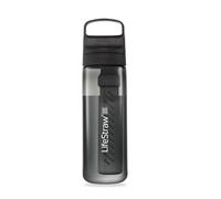LifeStraw Go Series - BPA-Free Water Filter Bottle for Travel and Everyday Use Removes Bacteria, Parasites and Microplastics, Improves Taste, 22oz Nordic Noir