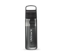 LifeStraw Go Series - BPA-Free Water Filter Bottle for Travel and Everyday Use Removes Bacteria, Parasites and Microplastics, Improves Taste, 22oz Nordic Noir