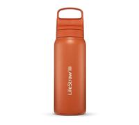 LifeStraw Go Stainless Steel 700ml Filter Water Bottle - Kyoto Orange