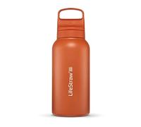 LifeStraw Go 2.0 Stainless Steel 1000 ml Water Filter Bottle - Kyoto Orange