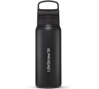 LifeStraw - Go Stainless Steel - Water bottle size 700 ml, black/grey