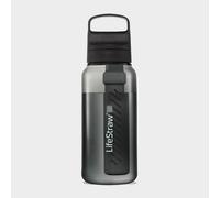LifeStraw Go Series - BPA-Free Water Filter Bottle for Travel and Everyday Use Removes Bacteria, Parasites and Microplastics, Improves Taste, 1L Nordic Noir