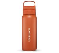 LifeStraw Go 2.0 Stainless Steel 1000 ml Water Filter Bottle - Kyoto Orange