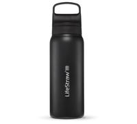 LifeStraw - Go Stainless Steel - Water bottle size 700 ml, black/grey
