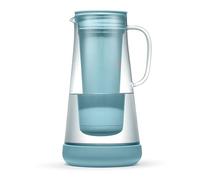 LifeStraw Home- Water Filter Pitcher, 7-Cup, Glass with Silicone Base, Juniper, for Everyday Protection Against Bacteria, Parasites, Microplastics, Lead, Mercury, PFAS and a Variety of Chemicals