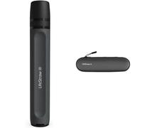 LifeStraw Peak Series - Personal Water Filter Straw for Backup Filtration, Emergency & Water Filter Straw Carry Case for travel and storage, Dark Mountain Gray