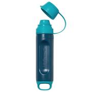 Lifestraw Peak Series Solo - Individual Water Filter for Hiking, Camping, Travel, Survival - Removes Bacteria, Parasites & Microplastics, Blue Raspberry