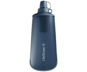 LifeStraw Peak Squeeze Roll-Up Bottle with filter 1 l - Mount Blue