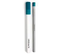 LifeStraw Sip - Reusable Stainless Steel Water Filter Drinking Straw with Carry Case, Removes Microplastics, Bacteria and Parasites for Travel and Everyday Use, Laguna Teal