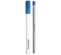 LifeStraw Sip - Reusable Stainless Steel Water Filter Drinking Straw with Carry Case, Removes Microplastics, Bacteria and Parasites for Travel and Everyday Use, Stormy Blue