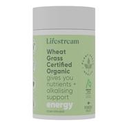 Lifestream Wheatgrass Powder Certified Organic Alkalising Green Superfood High in Vitamins Minerals and Chlorophyll for Detox and Energy Support Vegan 100 Grams