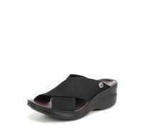 LifeStride BZees Women's Desire Sandal, Black Stretch Fabric, 7 UK