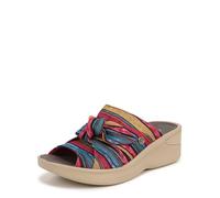 LifeStride BZees Women's Smile Wedge Sandal, Raspberry, 8 UK