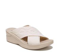 LifeStride BZees Women's Sundance Slide Sandal, Beige Fabric, 7 UK