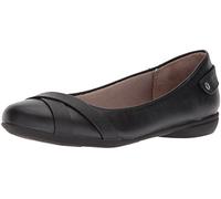 LifeStride Women's Adalene Ballet Flat, Black, 7.5 UK
