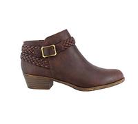 LifeStride Women's Adriana Ankle Bootie, Brown, 7.5 UK