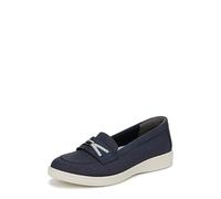 LifeStride Women's All Aboard Boat Shoe, Navy, 9.5 Wide