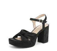 LifeStride Women's August Heeled Sandal, Black, 10 UK
