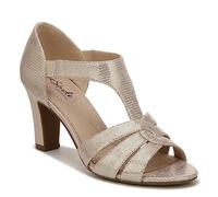 LifeStride Women's Caramel Heeled Sandal, Platinum, 8 UK