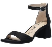 LifeStride Women's Cassidy Heeled Sandal, Black Microfiber, 9 UK