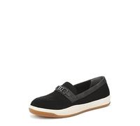LifeStride Women's Daydream Loafer Flat, Black/Vanilla, 8 UK