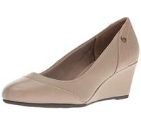 LifeStride Women's Dreams Wedge Pump, Stone, 5.5 M US