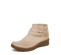 LifeStride Women's Gemma Ankle Bootie, Light Tan Microfiber, 3 UK