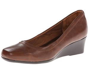 LifeStride Women's Groovy Wedge Pump, Darktan, Size 7.5 US / 5.5 UK US