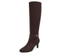 LifeStride Women's Guild Tall Knee High Boot, Dark Chocolate Leather, 11 Wide