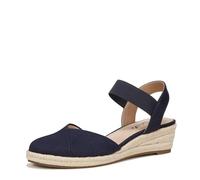 LifeStride Women's Kimmie Wedge Sandal, Lux Navy Canvas, 7.5 UK