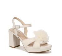 LifeStride Women's Last Dance 3 Heeled Dress Sandal, Bone, 10 Wide