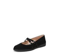LifeStride Women's Marnie Mary Jane Flat, Black, 7.5 Wide