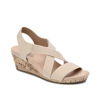 LifeStride Women's Mexico Wedge Sandal, Bone, 7.5 UK