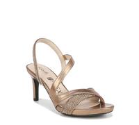 LifeStride Women's Mia Glitz Strappy Heeled Dress Sandals, Bronze, 4.5 UK