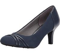LifeStride Women's Pascal Dress Pump, Lux Navy, 10 Wide
