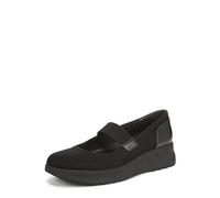LifeStride Women's Reflection Mary Jane Flat, Black/Black, 6 Wide