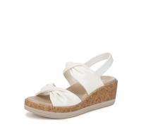 LifeStride Women's Riley Sandal, Bright White Linen, 7 UK