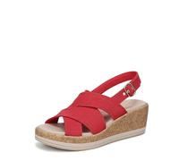 LifeStride womens Rye Slingback Sandals, Fire Red, 8