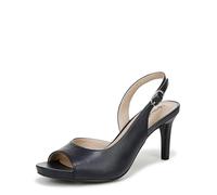 LifeStride Women's Teller 2 Slingback Peep Toe Pumps Heeled Sandal, Lux Navy, 8 UK
