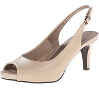 LifeStride Women's Teller Pump, Taupe, 11 Wide