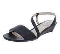 LifeStride Women's Yasmine Wedge Sandal, Black Canvas, 6.5 UK