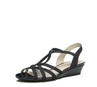 LifeStride Women's, Yaya Wedge Sandals, Navy, 7.5 Wide