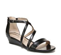 LifeStride Women's, Yolanda Sandal, Black, 7 Wide