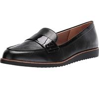 LifeStride Women's Zee Loafer, Black Gator, 4.5 UK